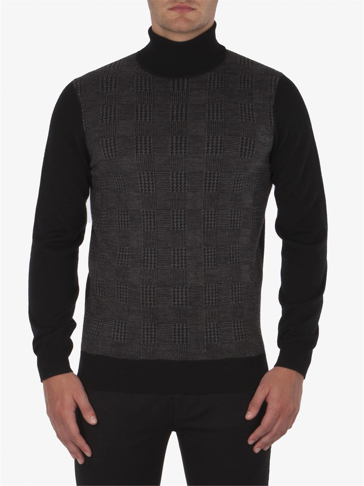 PRINCE OF WALES ROLL NECK 